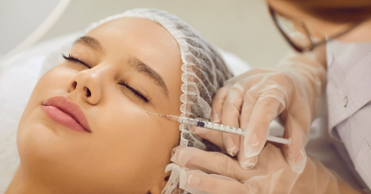 Woman receiving Dermal Fillers in Austin, TX, with a professional injector